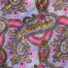PAISLEY PRINT VELVET SHAWL, 1920-1930