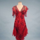 ZANDRA RHODES SILK CHIFFON PARTY DRESS, 1980s