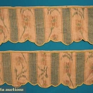 PAIR SILK CHINE VALENCES, 18th C