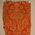SILK, WOOL &amp; METALLIC BROCADE FRAGMENT 18TH C