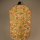 ITALIAN SILK EMBROIDERED CHASUBLE, 18TH C