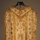 SILK EMBROIDERED CHASUBLE, 19TH C