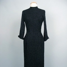 CEIL CHAPMAN BEADED COCKTAIL DRESS, c. 1958