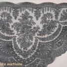 HAND-MADE CHANTILLY LACE SHAWL, 1850-1860
