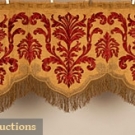 VELVET APPLIQUE &amp; LAME VALANCE, 18TH C