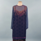 ZANDRA RHODES SILK COCKTAIL DRESS, 1980s