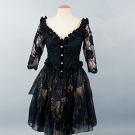 ZANDRA RHODES SHORT PARTY DRESS, 1980s