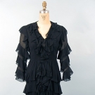 BILL BLASS CUSTOM COCKTAIL DRESS, 1970s