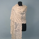 SILK LACE STOLE, 19TH C