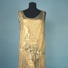 GOLD LACE &amp; LAME PARTY DRESS, 1920s