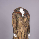 PRINTED LAME’ EVENING COAT, c. 1938