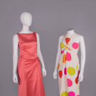 TWO BILL BLASS SILK EVENING DRESSES, USA, 1990s