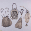 FIVE CHAINMAIL OR MESH BAGS, EARLY 20TH C