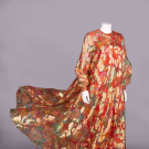 OSCAR DE LA RENTA LAME’ CAFTAN GOWN, USA, 1970s