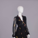 UNWORN OSSIE CLARK SILK EVENING GOWN, 2008