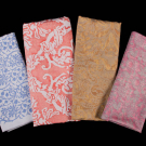 FORTUNY STENCILED COTTON SAMPLES, ITALY, MID 20TH C
