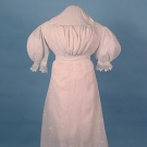 COTTON WEDDING DRESS, c. 1825