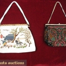 2 BEADED EVENING BAGS, c. 1950