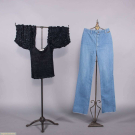 HANAE MORI RIBBON KNIT TOP &amp; JEANS, JAPAN &amp; USA, 1980s