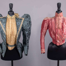 SHOT &amp; PATTERNED SILK BODICES, 1890s