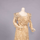 TAPE &amp; NEEDLE LACE TEA GOWN, c. 1900