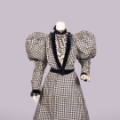 SILK GINGHAM DAY DRESS, c. 1893