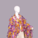 OSCAR DE LA RENTA ORGANZA EVENING WRAP, USA, 1980s
