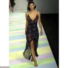 RONIT ZILKA RUNWAY DRESS &amp; ANDRE LAUG EVENING GOWN, S/S 2001 &amp; 1970s