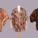 TWO HAORI &amp; ONE IKAT ROBE, JAPAN &amp; INDONESIA, MID-LATE 20TH