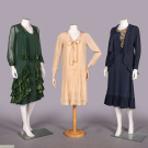 THREE SILK DAY DRESSES, 1920s