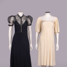 ONE TULLE  EVENING GOWN &amp; ONE CREPE DAY DRESS, 1920-1930s