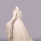 FOUR PIECE ORGANDY LINGERIE GOWN, c. 1904