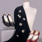 COLLECTION OF ART DECO DRESS &amp; SHOE CLIPS, 1930-1940