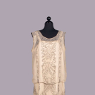 BEAD EMBROIDERED SILK GEORGETTE PARTY DRESS, c. 1927