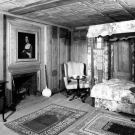 BROOKLYN MUSEUM REUBEN BLISS HOUSE PERIOD ROOM HANGINGS, ORIGINALLY c. 1761