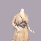  EMBROIDERED SILK EVENING GOWN c. 1915
