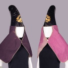 TWO KAJI-ZUKIN FIRE HOODS, JAPAN, 19TH C