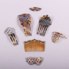 COLLECTION OF HAIR COMBS &amp; BARETTES, 1880s &amp; 1920-1940s