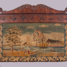 NEEDLEPOINT PIPE RACK, DENMARK, 18TH C