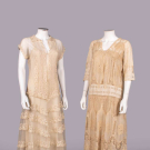  TWO EMBROIDERED LINGERIE DRESSES, 1920s