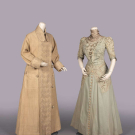 WOOL TWILL DRESS &amp; ELABORATELY EMBROIDERED DUSTER, 1905-1910