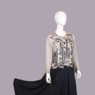 KARL LAGERFELD SMOKESTACK BEADED DRESS, PARIS, EARLY 1990s