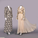 TWO METALLIC EVENING ENSEMBLES, LILLI ANN &amp; UNLABLELED, USA, 1970S