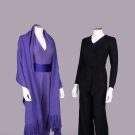 TWO HALSTON CASHMERE PANT ENSEMBLES, USA, 1976 &amp; 1980