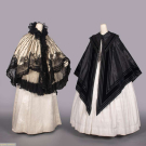 TWO MOURNING CAPES, c. 1895 &amp; c. 1865