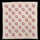 OLD MAIDS’ PUZZLE HANDSTITCHED QUILT, C. 1860