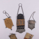 FIVE BEADED, MESH OR TEXTILE COIN PURSES, 1850S-1920s