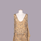 HEAVILY BEADED EVENING DRESS, PARIS, c. 1925