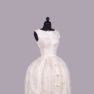 FERDINANDO SARMI EMBROIDERED SILK ORGANZA GOWN, C. 1960