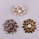 THREE CHRISTIAN DIOR &amp; ALICE CAVINESS RHINESTONE BROOCHES, MID 20TH C
